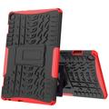 Anti-Skli Lenovo Tab M10 Gen 3 Hybrid-deksel med Stativ - Rød / Svart