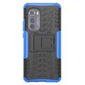 Anti-Slip Motorola Edge (2022) Hybrid-deksel med Stativ - Blå / Svart