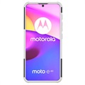 Anti-Slip Motorola Moto E20/E30/E40 Hybrid-deksel med Stativ - Hvit / Svart