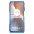 Anti-skli Motorola Moto G32 Hybrid-deksel med Stativ - Blå