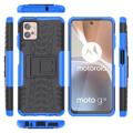 Anti-skli Motorola Moto G32 Hybrid-deksel med Stativ - Blå