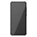 Anti-Slip Samsung Galaxy A21s Hybrid-deksel med Stativ