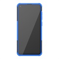 Anti-Slip Samsung Galaxy A21s Hybrid-deksel med Stativ - Blå / Svart