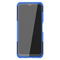 Anti-Slip Samsung Galaxy A22 5G, Galaxy F42 5G Hybrid-deksel - Blå / Svart