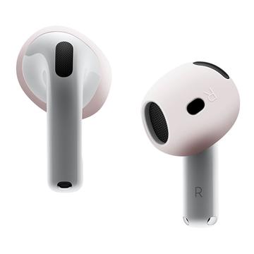 Sklisikkert øreproppdeksel i silikon for AirPods 4 - Lys rosa