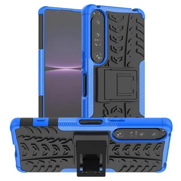 Anti-Slip Sony Xperia 1 IV Hybrid-deksel - Blå / Svart