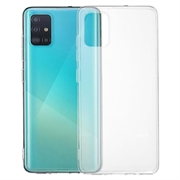 Antiskli Samsung Galaxy A51 TPU-deksel - Gjennomsiktig