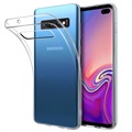 Antiskli Samsung Galaxy S10+ TPU-deksel - Gjennomsiktig