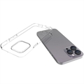 iPhone 15 Pro Max Antiskli TPU-deksel - Gjennomsiktig