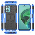 Anti-Skli Xiaomi Redmi 10 5G/Note 11E Hybrid-deksel med Stativ - Blå / Svart