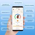 App-styrt oppvarmet ankelmassasjeapparat - 2 stk. - svart