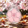 Apple AirTag 1/2 IMD-mønsteretui med metallspenne - Enkelt blomstermønster