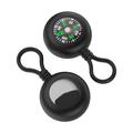 Apple AirTag 1/2 silikonetui med kompass - svart