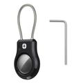 Apple AirTag/AirTag 2-etui med trådrem i rustfritt stål
