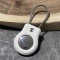 Apple AirTag/AirTag 2-etui med trådrem i rustfritt stål - hvit