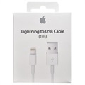 Apple MD818ZM/A Lightning / USB-kabel - iPhone, iPad, iPod - Hvit - 1m