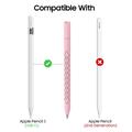 Apple Pencil (USB-C) silikonetui med diamantstruktur - rosa