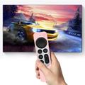 Apple TV 4K Siri Remote (3. generasjon) Beskyttende silikonetui med nøkkelbånd - Rosa