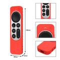 Apple TV 4K Siri Remote (3. generasjon) Beskyttende silikonetui med nøkkelbånd - rød