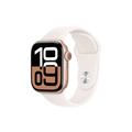 Apple Watch 10 GPS MWWH3QN/A - Aluminium, Light Blush Sportsbånd, S/M, 42mm - Roségull