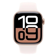 Apple Watch 10 GPS MWWH3QN/A - Aluminium, Light Blush Sportsbånd, S/M, 42mm
