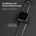 Apple Watch (38/40/SE/41/42mm) Dux Ducis YA-rem i ekte skinn med M-spenne - svart