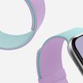 Apple Watch (38/40/SE/41/42mm) MOFT Snap Duo-rem - Marineblå peon / Aqua