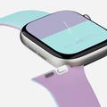 Apple Watch (38/40/SE/41/42mm) MOFT Snap Duo-rem - Marineblå peon / Aqua