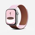 Apple Watch (38/40/SE/41/42mm) MOFT Snap Duo-rem - rosa / brun