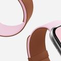 Apple Watch (38/40/SE/41/42mm) MOFT Snap Duo-rem - rosa / brun