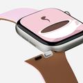 Apple Watch (38/40/SE/41/42mm) MOFT Snap Duo-rem - rosa / brun