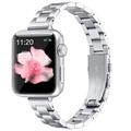 Apple Watch (38/40/SE/41/42mm) - tynt stålarmbånd - sølv
