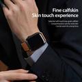 Apple Watch (42/44/SE/45/46/49mm) Dux Ducis YA-rem i ekte skinn med M-spenne - brun