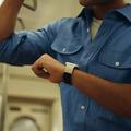 Apple Watch (42/44/SE/45/46/49mm) MOFT Snap Duo-rem - hvit / svart