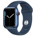Apple Watch 7 WiFi MKN13FD/A - Aluminum, Abyss Blue Sport Band, 41mm - Blå