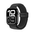 Apple Watch Flettet nylonrem med magnetlås - 49mm/46mm/45mm/44mm - svart