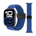 Apple Watch Flettet nylonrem med magnetlås - 49mm/46mm/45mm/44mm - blå