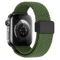 Apple Watch Flettet nylonrem med magnetlås - 49mm/46mm/45mm/44mm - grønn