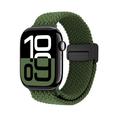 Apple Watch Flettet nylonrem med magnetlås - 49mm/46mm/45mm/44mm - grønn