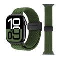 Apple Watch Flettet nylonrem med magnetlås - 49mm/46mm/45mm/44mm - grønn