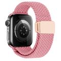 Apple Watch Flettet nylonrem med magnetlås - 49mm/46mm/45mm/44mm - rosa