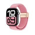 Apple Watch Flettet nylonrem med magnetlås - 49mm/46mm/45mm/44mm - rosa