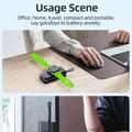 Apple Watch-powerbank 5000mAh - magnetisk trådløs lader - svart
