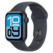 Apple Watch SE 3 (2025) GPS MEHC4 - Aluminium, Sport-armbånd, M/L, 40mm - Midnatt