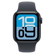 Apple Watch SE 3 (2025) GPS MEHC4 - Aluminium, Sport-armbånd, M/L, 40mm - Midnatt