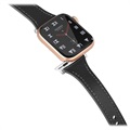 Apple Watch Ultra 2/Ultra/9/8/SE (2022)/7/SE/6/5/4/3/2/1 Premium Lærrem - 45mm/44mm/42mm - Svart