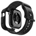 Apple Watch Series 11/10 Spigen Vault Pro Robust TPU-deksel med rem - 46mm - matt svart