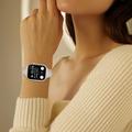 Apple Watch Series 11/10/9/8/SE 3/SE (2022)/7/SE/6/5/4/3/2/1 - Tynn lærrem - 42mm/41mm/40mm/38mm - Beige