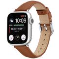 Apple Watch Series 11/10/9/8/SE 3/SE (2022)/7/SE/6/5/4/3/2/1 - Tynn lærrem - 42mm/41mm/40mm/38mm - Brun