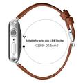 Apple Watch Series 11/10/9/8/SE 3/SE (2022)/7/SE/6/5/4/3/2/1 - Tynn lærrem - 42mm/41mm/40mm/38mm - Brun